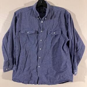 Aligrant Blue Button Up‎ Long Sleeve Shirt